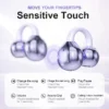 Lightweight Open Ear Clip Bluetooth Headphones - Purple - Image 5