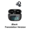 Ear Clip-on Smart Color Screen Intelligent Translation Headset - Black - Image 6