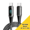 PD 100W Fast-charging and Fast-transmission Data Cable with Digital Display - PD29W Blue [Type-C to Lightning -2m] - Image 2