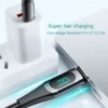 PD 100W Fast-charging and Fast-transmission Data Cable with Digital Display - PD29W Blue [Type-C to Lightning -2m] - Image 16