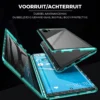 Magnetic Tempered Glass Double-sided Phone Case - Black - Image 8