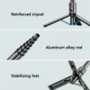 Foldable Selfie Stick Tripod - With Fill Light - Image 12