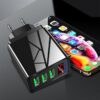 Mobile phone charging socket with digital display - Black - Image 4