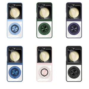 Magnetic Rotating Stand Phone Case - Black