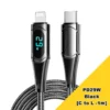 PD 100W Fast-charging and Fast-transmission Data Cable with Digital Display - PD29W Blue [Type-C to Lightning -2m] - Image 21