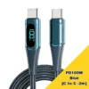 PD 100W Fast-charging and Fast-transmission Data Cable with Digital Display - PD29W Blue [Type-C to Lightning -2m] - Image 10