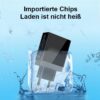 Mobile phone charging socket with digital display - Black - Image 6
