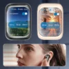 Touch Screen Bluetooth Earbuds with Noise Cancelling - Black - Image 7