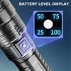 Multifunctional White Laser Telescopic Zoom Tactical Flashlight - Image 14