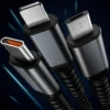 Transparent Luminous 3-in-1 Super Fast Charging Cable - 1.2M - Image 6