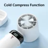 3 Speeds Handheld Cooling Fan with Cold Compress Function - Blue - Image 3