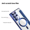 New Leather Textured Flip Phone Case - Blue - Image 2
