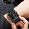 Stylish Multifunctional Waterproof Watch - Black - Image 3