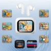 No Latency Wireless Bluetooth Headphones with Multifunctional Display - White - Image 2