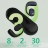 Wireless Ear Hanging Bluetooth Headset - Black - Image 10