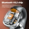 Wireless Ear Clip Bone Conduction Headphones - Black - Image 8