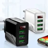 Mobile phone charging socket with digital display - Black - Image 3