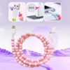 2-In-1 USB To Type-C ＆ Lighting Beaded Charger Cord - Colorful - Image 2