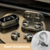 Wireless Ear Clip Bone Conduction Headphones - Black - Image 3