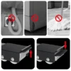 Universal Retractable Base Wheel - Black - Image 7