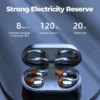 Wireless Ear Clip Bone Conduction Headphones - Black - Image 7