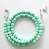 2-In-1 USB To Type-C ＆ Lighting Beaded Charger Cord - Colorful - Image 7