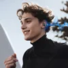 Ear Clip-on Smart Color Screen Intelligent Translation Headset - Black - Image 7