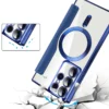 New Leather Textured Flip Phone Case - Blue - Image 3