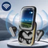 Touch Screen Bluetooth Earbuds with Noise Cancelling - Black - Image 5